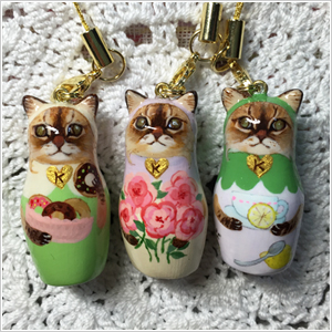 立体作品(マトリョーシカ)：ペルシャ(キキくん)