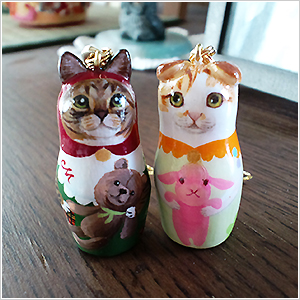 立体作品(マトリョーシカ)：スコティッシュホールド(モモちゃん)